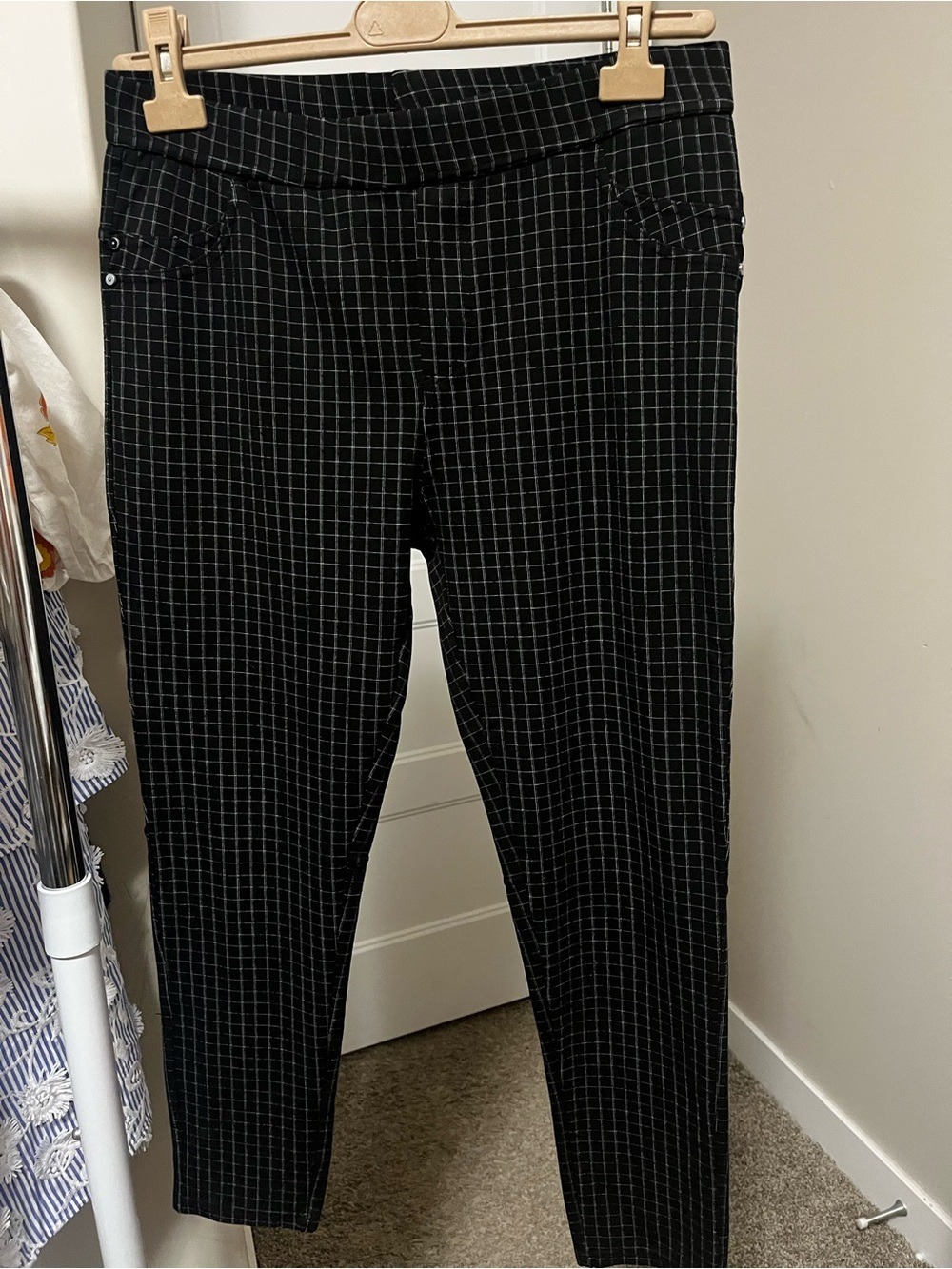 Black Dress Pants Windowpane Size Large